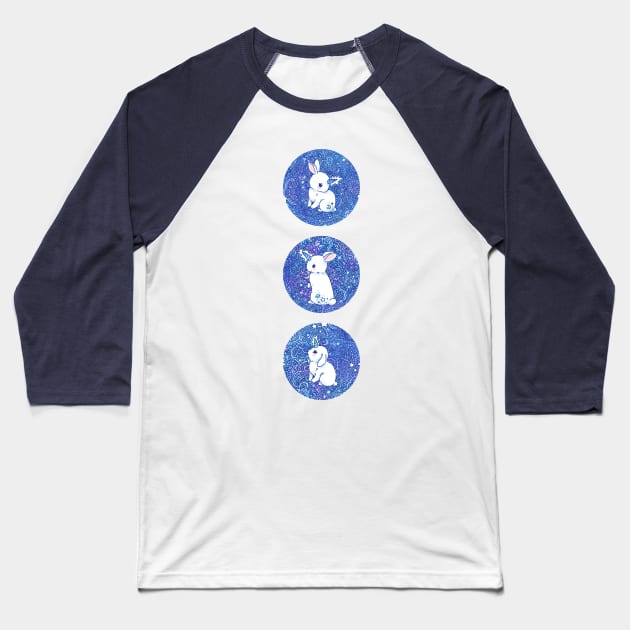 Unicorn Bunnies Baseball T-Shirt by Freeminds